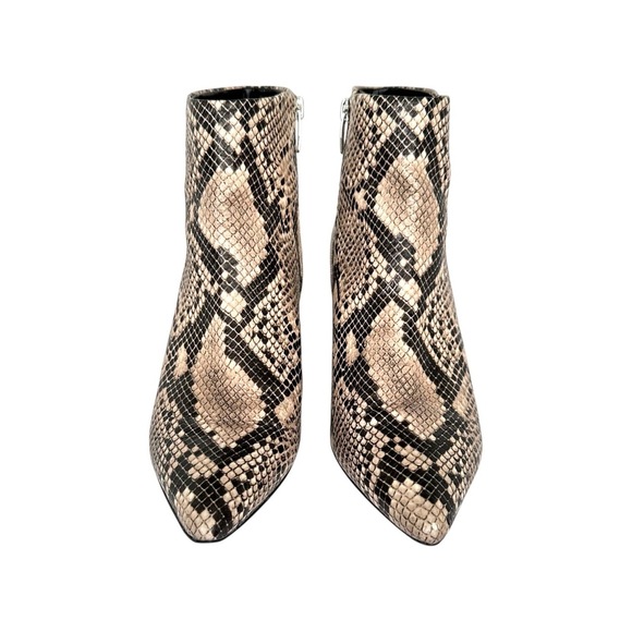 Marc Fisher Snakeskin Pattern Block Heel Ankle Style Boots Womens Size 8M - Picture 5 of 8